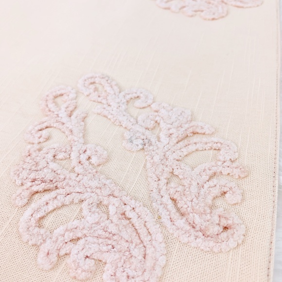 Blush Pink Linen & Chenille Placemat - Picture 3 of 6